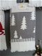 Gasten doekje grijs met kerstbomen - 1 - Thumbnail