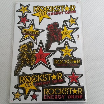 Motorcross Sticker set Rockstar - 1