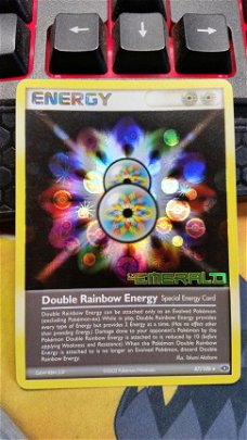 Double Rainbow Energy  87/106  Rare (reverse) Ex emerald