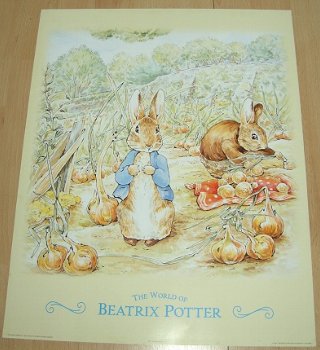 KONIJNEN THE WORLD OF BEATRIX POTTER 90 POSTER NIEUW - 1