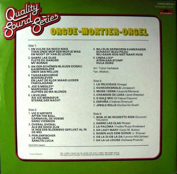 Dubbel LP -Quality sound series Mortier orgel - 2