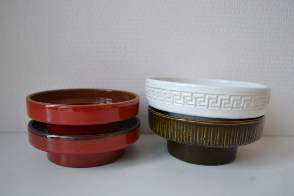 Vintage bloemstekers/kandelaars Nederlands keramiek. - nr. 1
