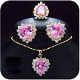 18K Goldplated Sieraden Set (3) - 1 - Thumbnail