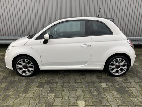 Fiat 500 - 0.9 TwinAir TURBO 500SPORT AIRCO 1/2LEDER SP.STOEL PDC LMV - 1