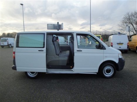 Volkswagen Transporter - 1.9 TDI 75KW 102PK DC DUBBELE CABINE MARGE AIRCO/ TREKHAAK/ PARK - 1