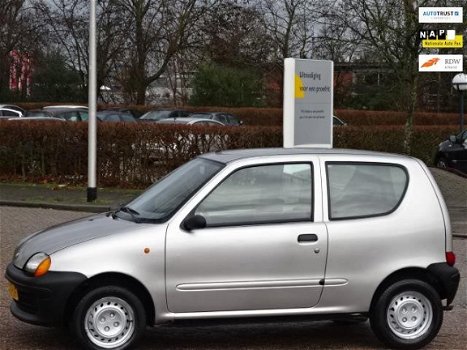 Fiat Seicento - 900 ie S 900 i.e.S, bj.99, grijs metallic, 1e eigenaar, APK 07/2020, NAP met 136116 - 1