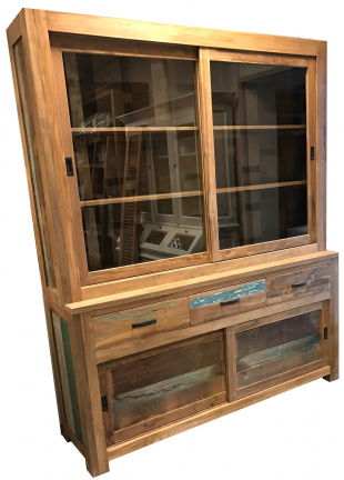 Buffetkast teak sloophout look collor 180 x 50/40 x 220cm - nr. 1