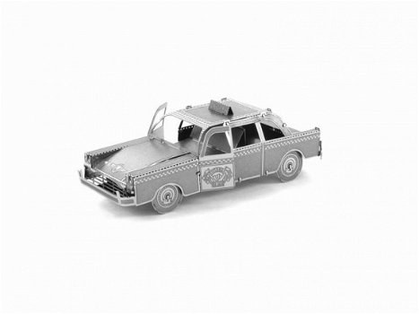 Metalen bouwpakket Taxi auto 3D Laser Cut - 1