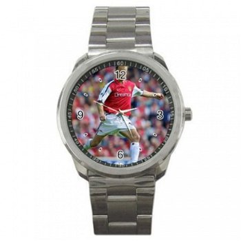 Dennis Bergkamp/Arsenal Stainless Steel Horloge - 1