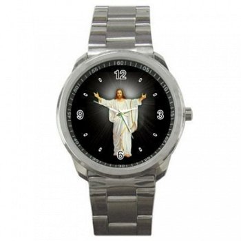 Jesus Christus Stainless Steel Horloge - 1