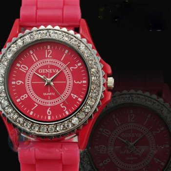 Mooi Geneva Dames Horloge (H-4) - 1