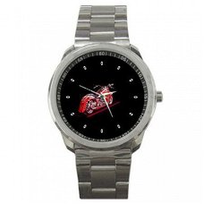 Harley Davidson "Red" Stainless Steel Horloge