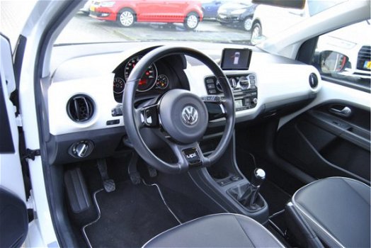Volkswagen Up! - 1.0 White up Leer, panoramdak, cruis, stoelverw, navi - 1