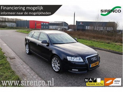 Audi A6 Avant - 2.0 TFSI Pro Line S s-line navigatie deels leder trekhaak bluetooth led chrome ect - 1