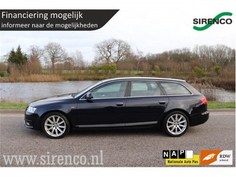 Audi A6 Avant - 2.0 TFSI Pro Line S s-line navigatie deels leder trekhaak bluetooth led chrome ect - 1