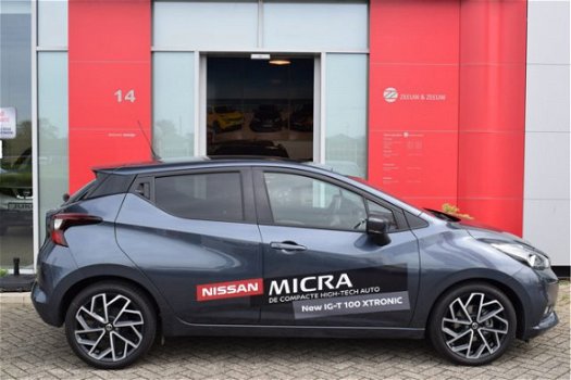 Nissan Micra - 1.0 IG-T Tekna AUTOMAAT 17'' Sculpted velg 101PK | Navigatie | Apple Carplay | Climat - 1