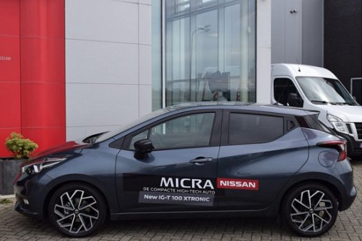 Nissan Micra - 1.0 IG-T Tekna AUTOMAAT 17'' Sculpted velg 101PK | Navigatie | Apple Carplay | Climat - 1