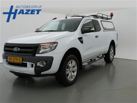 Ford Ranger - 3.2 TDCi 200 PK 4WD WILDTRAK SUPER CAB + NAVIGATIE / LEDER / CAMERA / STANDKACHEL - 1