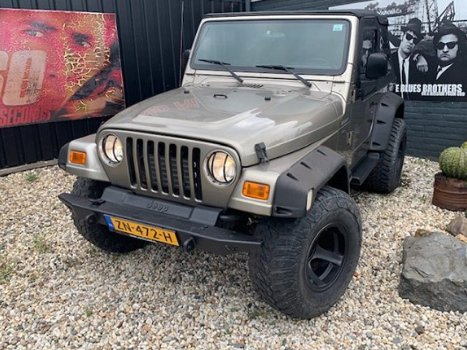 Jeep Wrangler - 4.0i AUTOMAAT *SMOKEGREY OUTLAW - 1