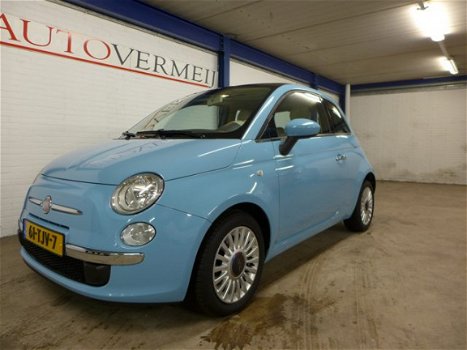 Fiat 500 - 85pk Twinair Turbo Lounge, airco, blue&me, glazen dak - 1