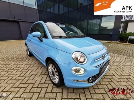 Fiat 500 - 1.2 Lounge/Baby-blauw/Led/Xenon/Aux/USB - 1