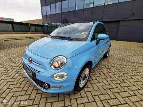 Fiat 500 - 1.2 Lounge/Baby-blauw/Led/Xenon/Aux/USB - 1