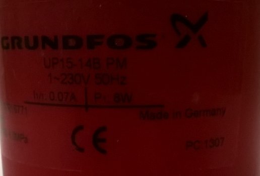 Tapwater Grundfos Drinkwater UP15-14B PM pompje - 8