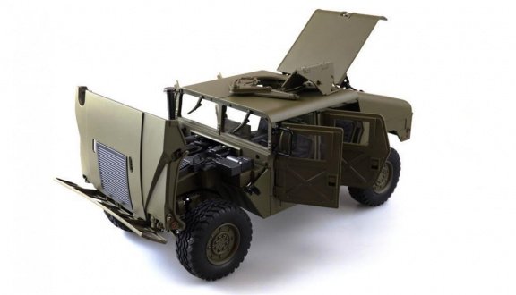 Radiografisch bestuurbare 4x4 U.S. Militär Truck 1:10 Army groen RTR 22417 - 4