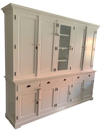 Buffetkast Stroe wit - wit 250 x 50/40 x 210cm dichte zijdeuren - nr. 1