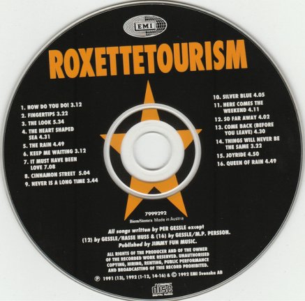 CD Roxette Tourism - Afbeelding 2