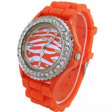 Mooi Zebra Geneva Dames Horloge (I-8)