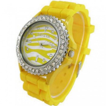 Mooi Zebra Geneva Dames Horloge (I-7) - 1