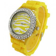 Mooi Zebra Geneva Dames Horloge (I-7)