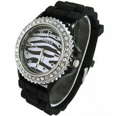 Mooi Zebra Geneva Dames Horloge (I-2)