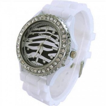 Mooi Zebra Geneva Dames Horloge (I-1) - 1