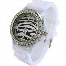 Mooi Zebra Geneva Dames Horloge (I-1)