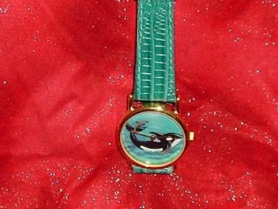 Schitterend 14K Goldplated Walvis Horloge - 1