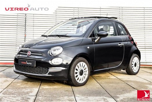 Fiat 500 - 80 TWIN AIR TURBO LOUNGE - BRUIN LEER - OPEN DAK - NAVI - AIRCO - 1