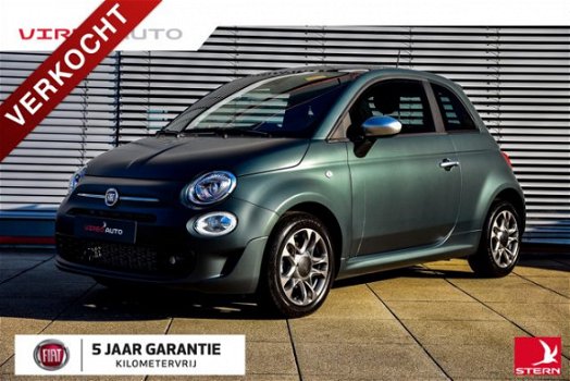 Fiat 500 - TWINAIR TURBO 86 PK ROCKSTAR - MAT GROEN - CLIMA - NAVI - LMVELGEN - SPORT - 1