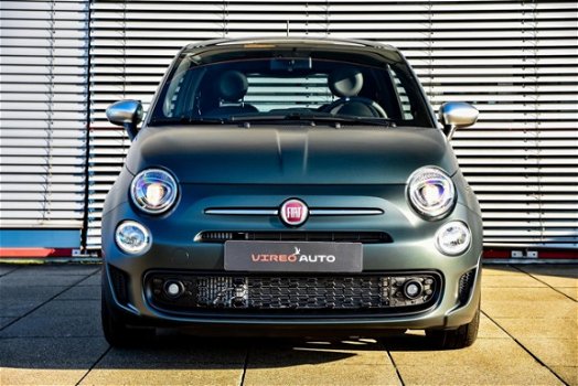 Fiat 500 - TWINAIR TURBO 86 PK ROCKSTAR - MAT GROEN - CLIMA - NAVI - LMVELGEN - SPORT - 1