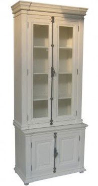 Buffetkast Lara wit - wit 100 x 50/40 x 240cm espagnolet - nr. 1