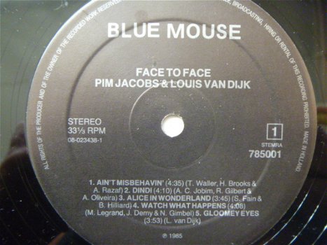 Pim Jacobs & Louis van Dijk ‎- Face to Face - LP - GESIGNEERD DOOR BEIDE - 3