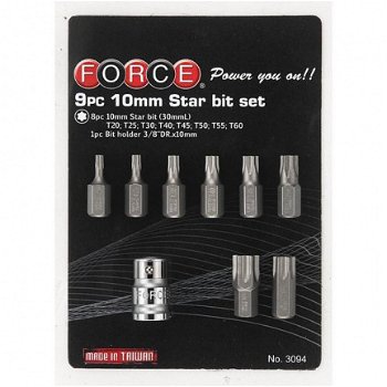 Bit set Torx 9 delig - 1