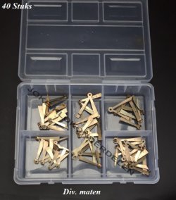= 40 Voorslag lichters Franse pendule = 41399