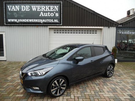 Nissan Micra 0.9 IG-T 5drs Tekna Clima/Camera/Leer 13dkm Nap!! - 1