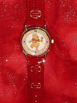 Schitterend 14 K goldplated Winnie the Pooh Horloge (2) - 1