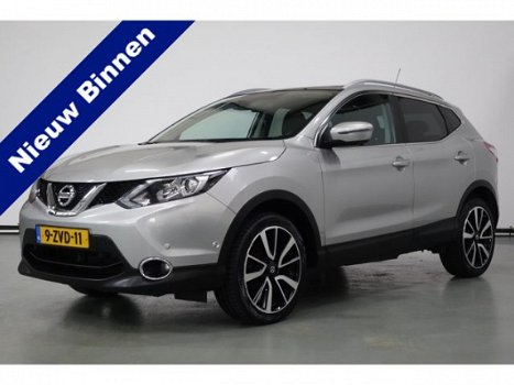 Nissan Qashqai - 1.2 Tekna Panorama / Camera Navi / Trekhaak / Leder - 1