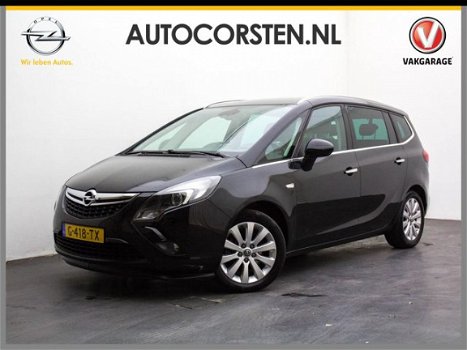 Opel Zafira Tourer - 1.4 Cosmo Automaat Navi Lm velgen Climatecontrol Cruise Half leer Pdc - 1