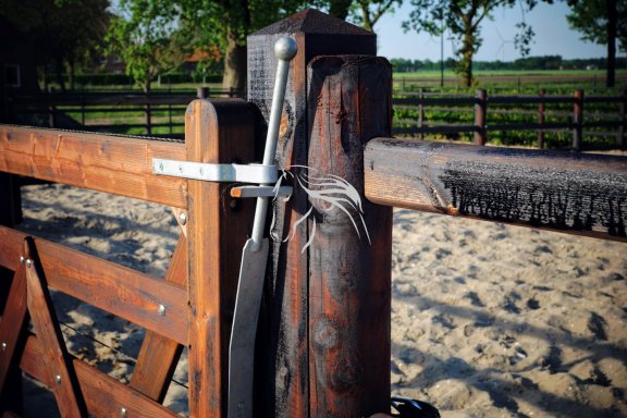 Veld Omheiningen, Houten poort, weide poort, landhekken - Afbeelding 4