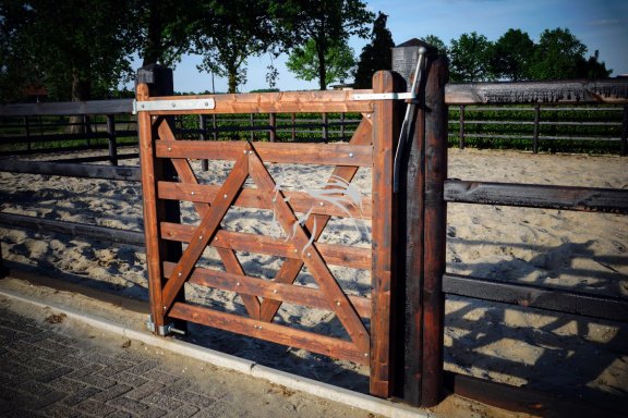 Veld Omheiningen, Houten poort, weide poort, landhekken - Afbeelding 7